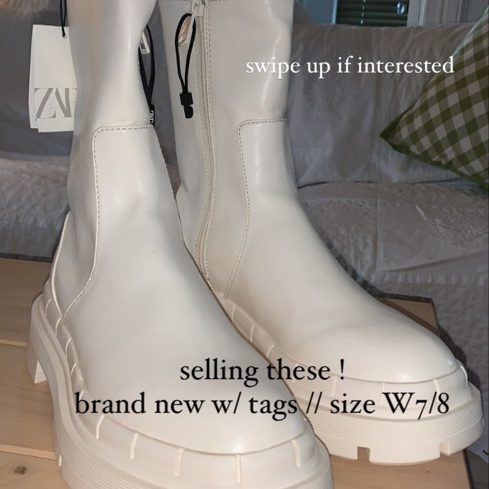 platform ankle boots // zara